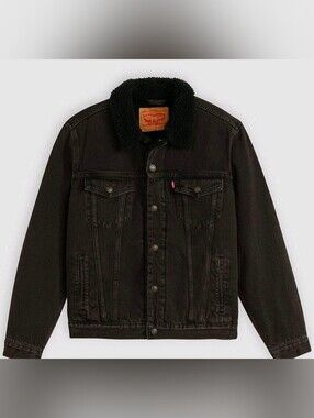 Levi's Men's Regular Fit Sherpa Denim Trucker Jacket XL